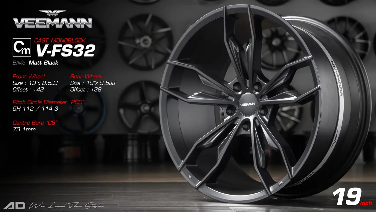 Ad wheels | Veemann v-fs32 19 inch 5H112/114.3