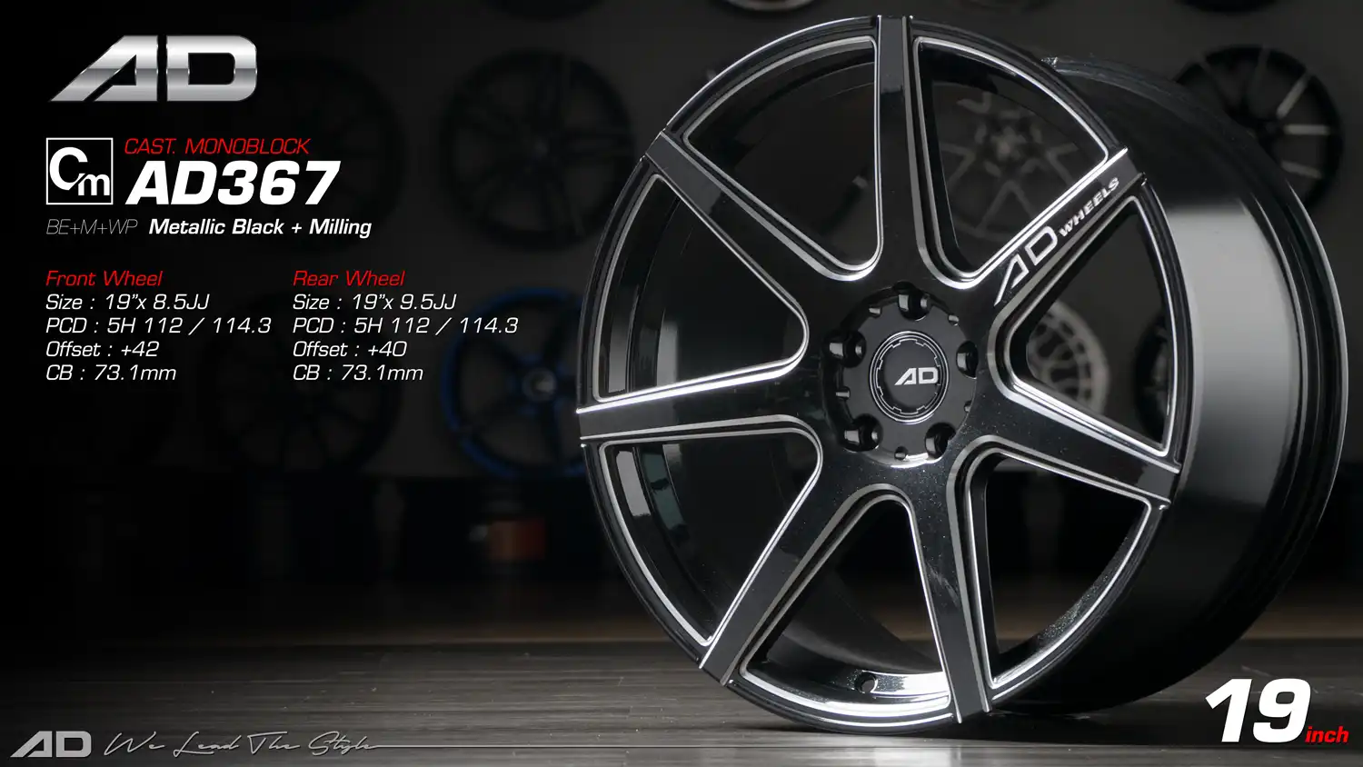 Ad wheels | Cast Monoblock 367 19 inch 5H112/114.3