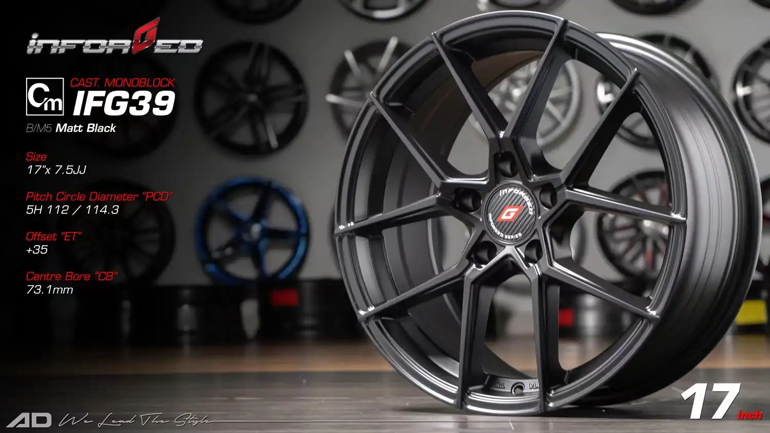 Ad wheels | Inforged ifg39 17 inch 5H112/114.3