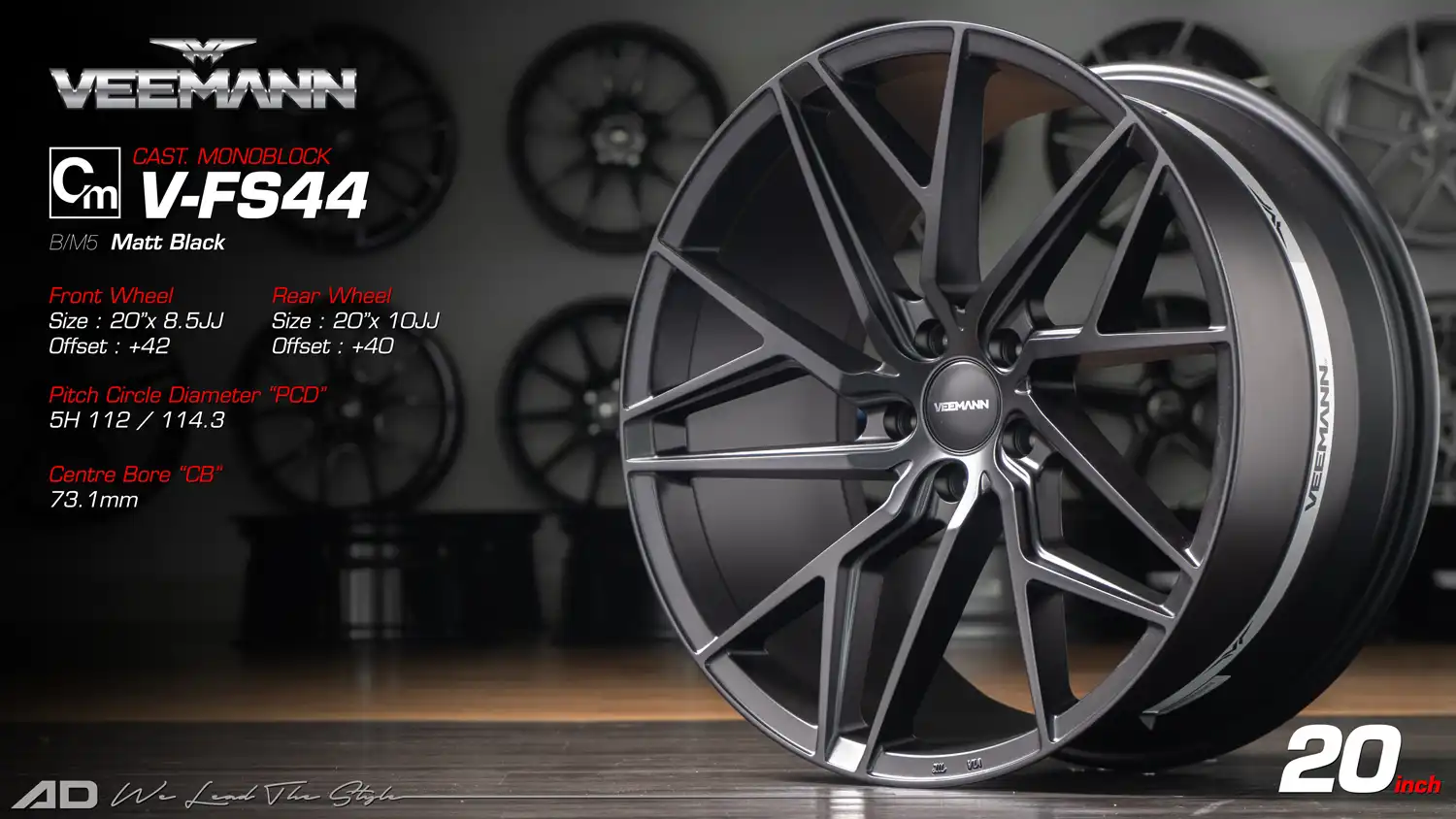 Ad wheels | Cast Monoblock 45 20 inch 5H112/114.3