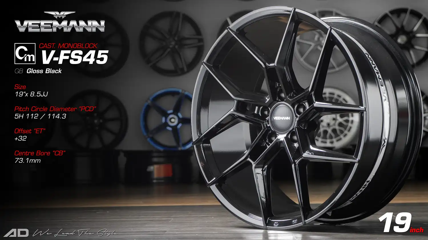 Ad wheels | Veemann v-fs45 19 inch 5H112/114.3