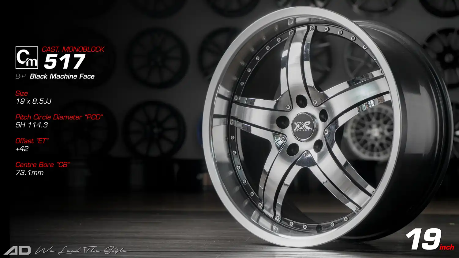 Ad wheels | Cast Monoblock 517 19 inch 5H114.3