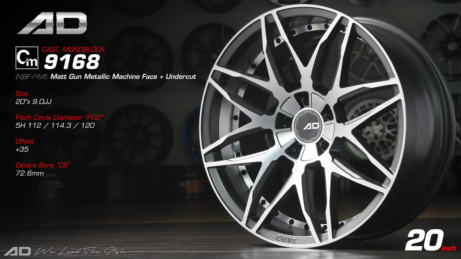 Ad wheels | Cast Monoblock 9555 20 inch 5H112/114.3