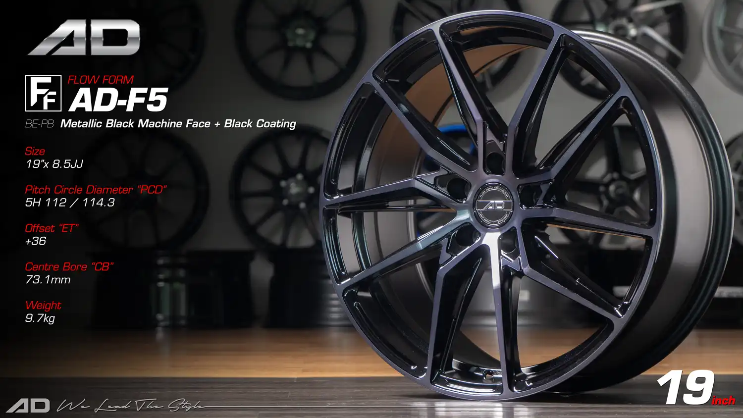 Ad wheels | Flow Form f5 19 inch 5H112/114.3