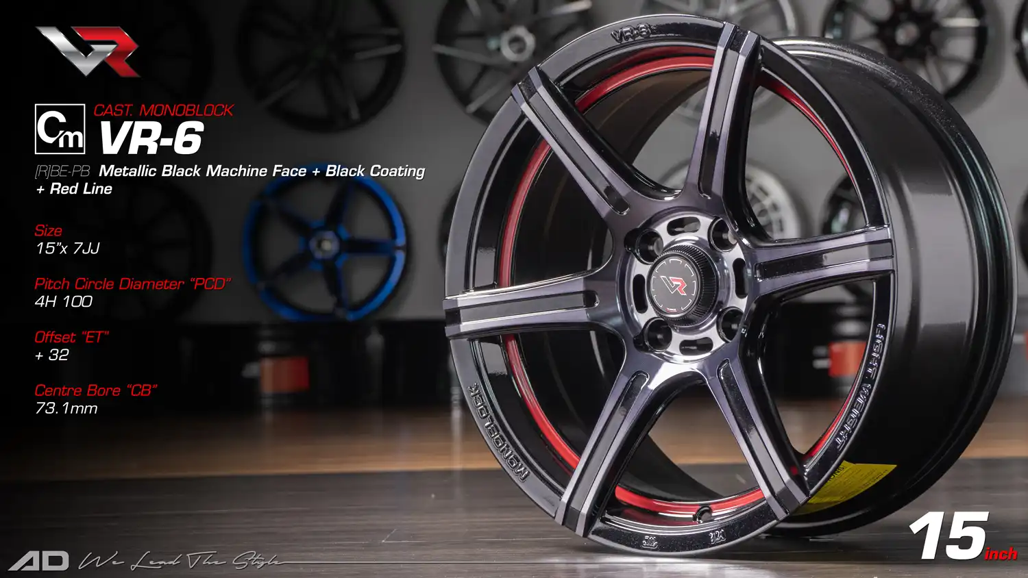 Ad wheels | Vr 6 15 inch 4H100
