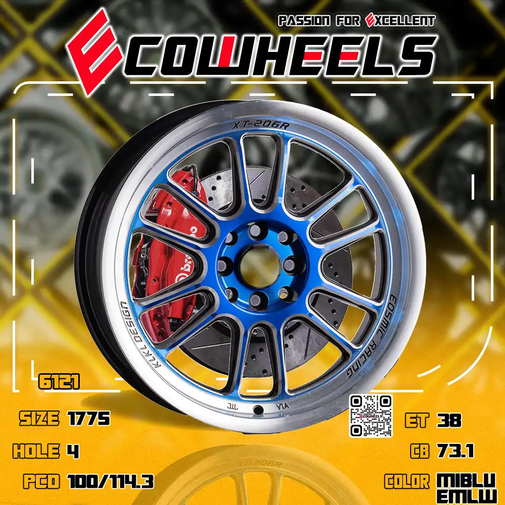 Cosmis wheels | racing xt-206r 17 inch 4H100/114.3
