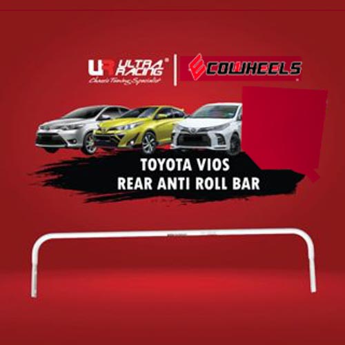 Ultra Racing | Rear Bar Toyota Vios ’13~’16(5-Speed)(Ncp 150)/Vios ’16(7-Speed Cvt-I)/Yaris(Xp-130)1.2 ’13(2Wd)