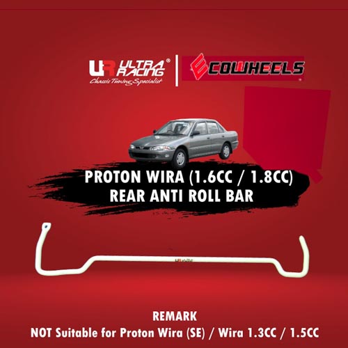 Ultra Racing | Rear Bar Gen 2, Putra, Persona, Satria, Waja1.6, Wira1.6,1.8