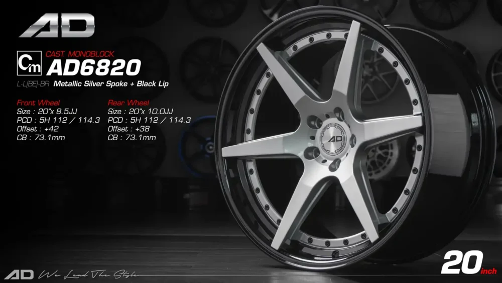 Ad wheels | Cast Monoblock 6820 20 inch 5H112/114.3