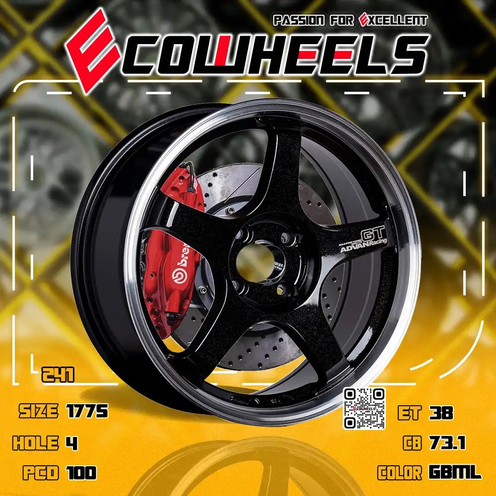 Sport Rims wheels | Advan Racing Gt 17 inch 4H100 - Ecowheels