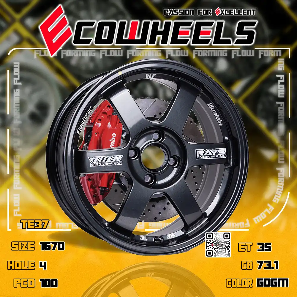 Rays wheels | te37 16 inch 4H100