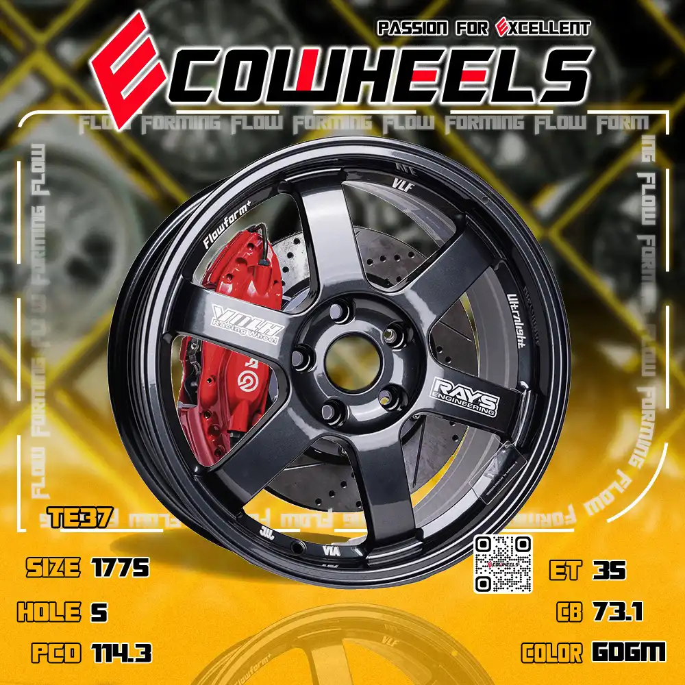 Rays wheels | te37 17 inch 5H114.3